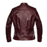 Premier Half Belt Leather Jacket – Timeless 1930s Style