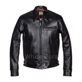 Black Premier Highwayman Leather Jacket