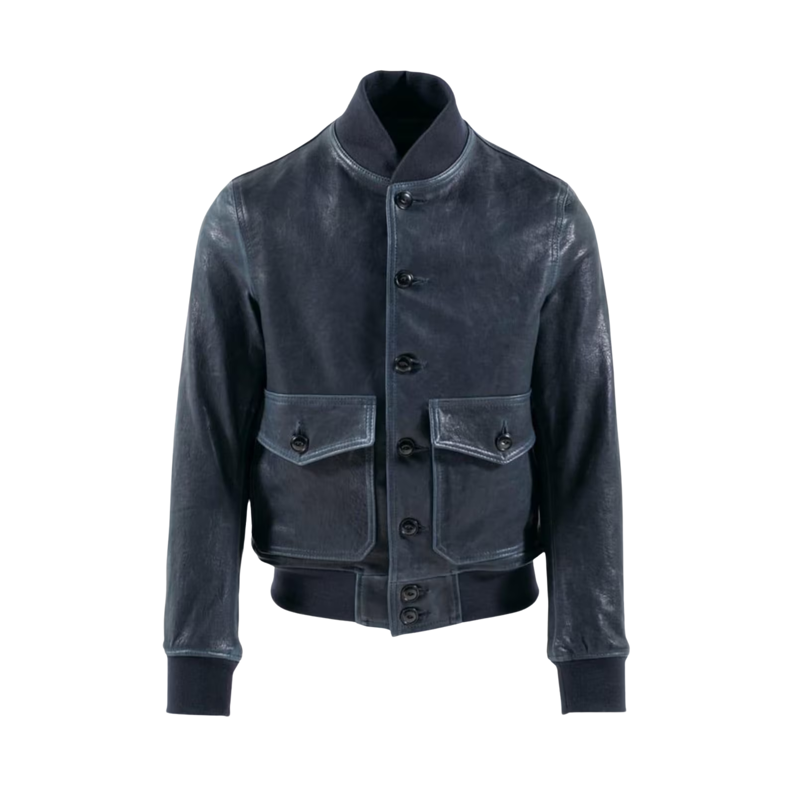 Blue jacket with button details