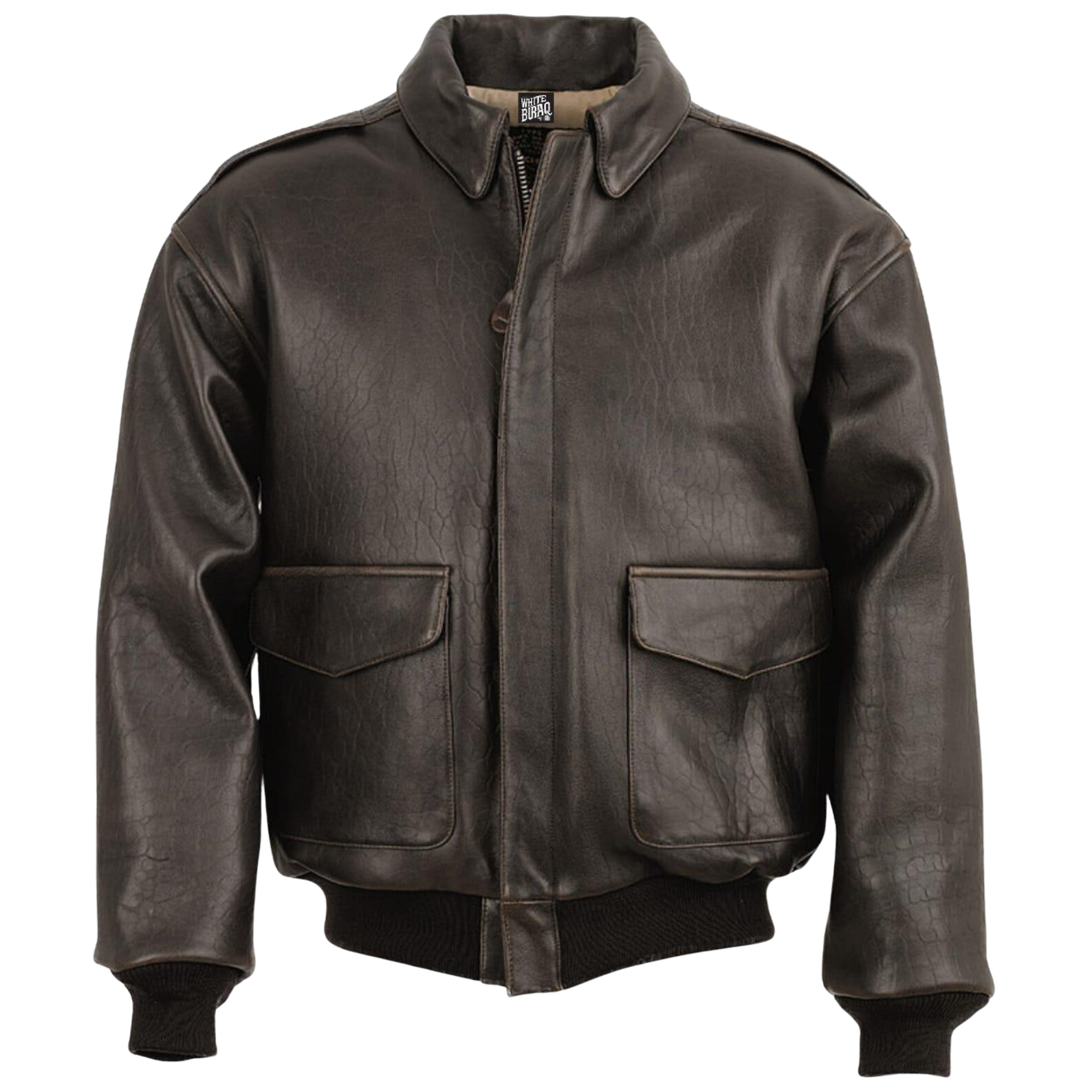 Black leather jacket