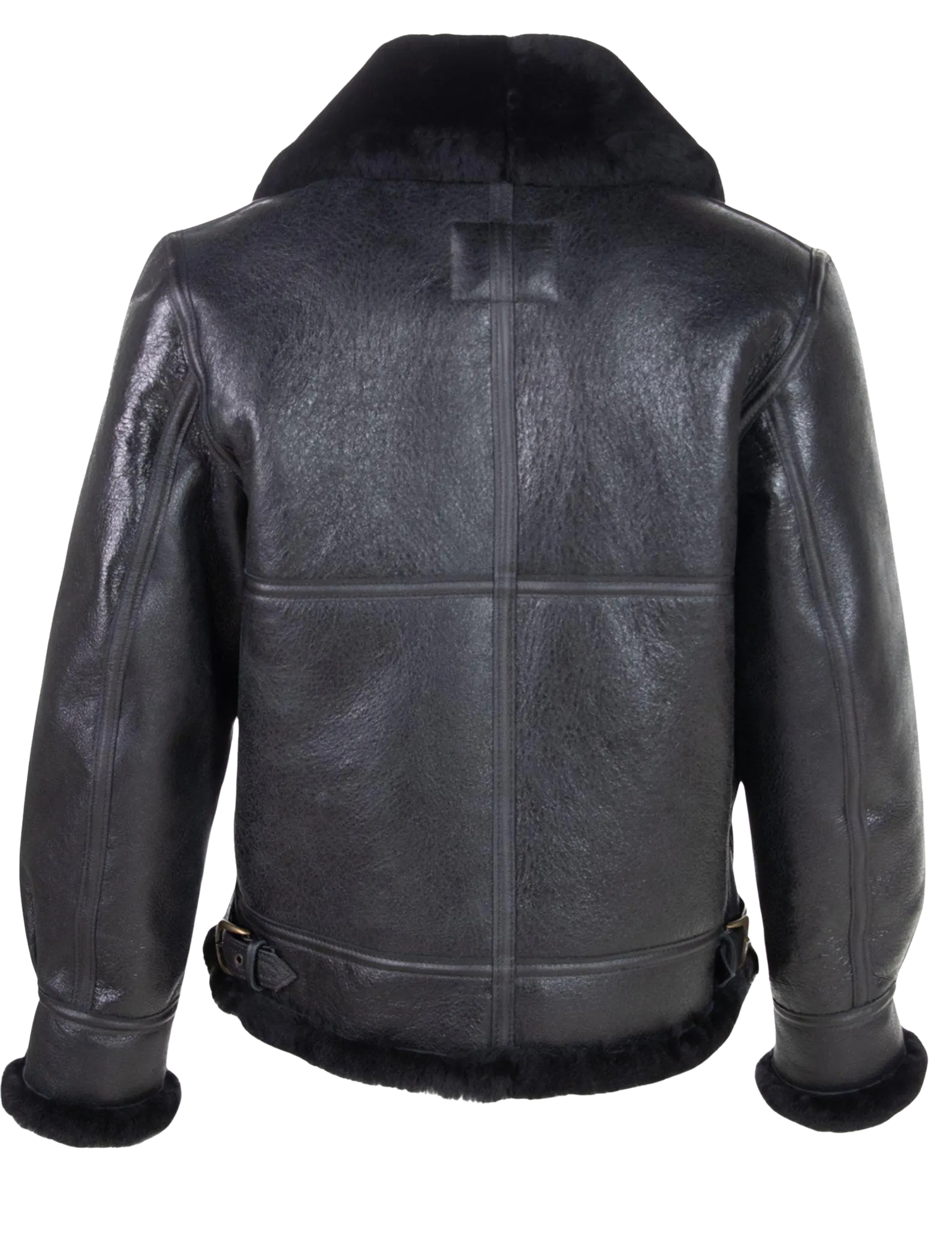 Black leather jacket