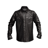 Black leather shirt