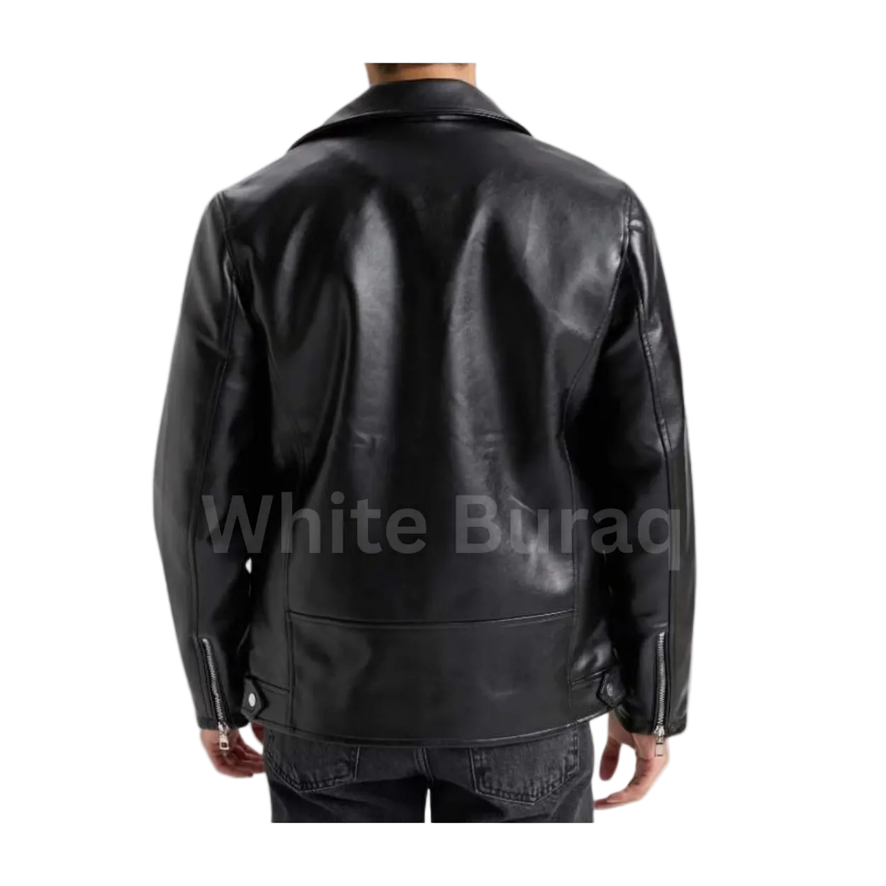 Black Men’s Biker Leather Jacket