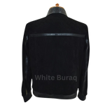 Black jacket with reflective stripes o