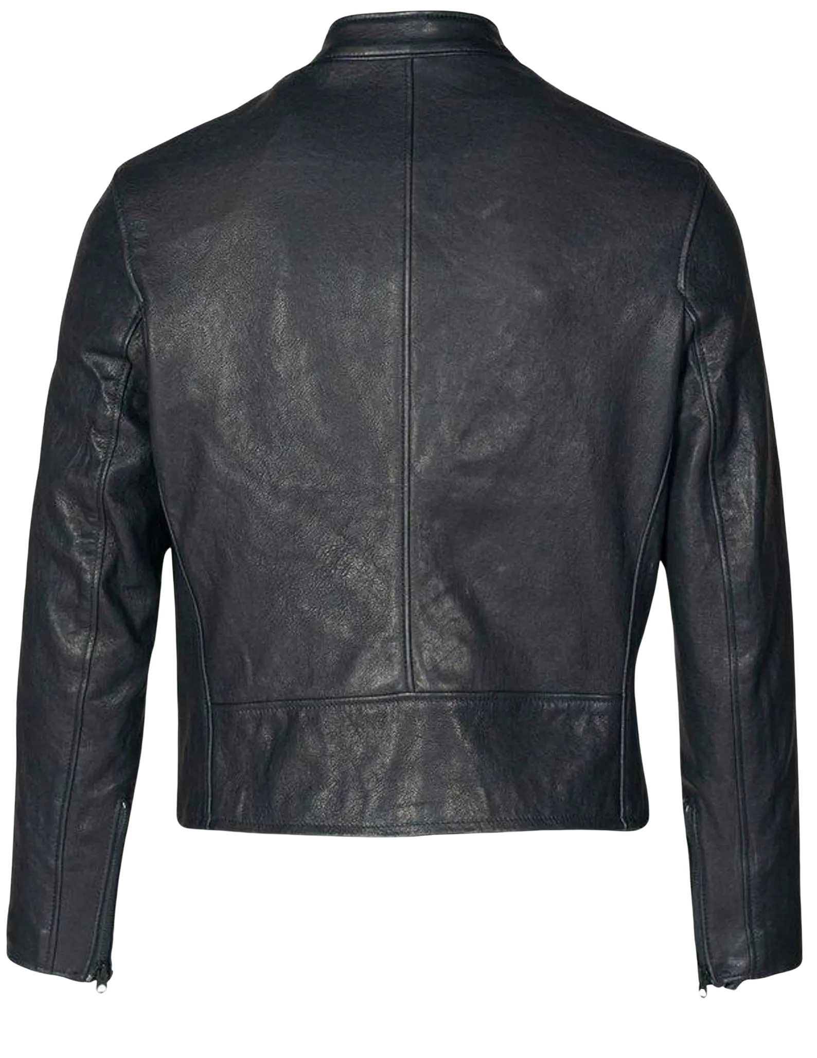 Black leather jacket