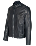 Black leather jacket