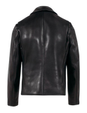 Black leather jacket