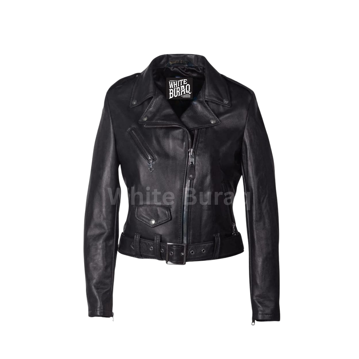 Black leather jacket