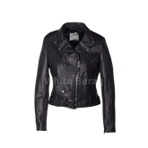 Black leather jacket