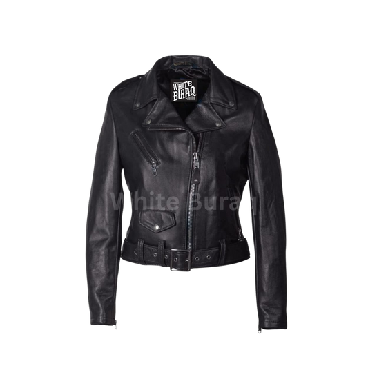 Black leather jacket