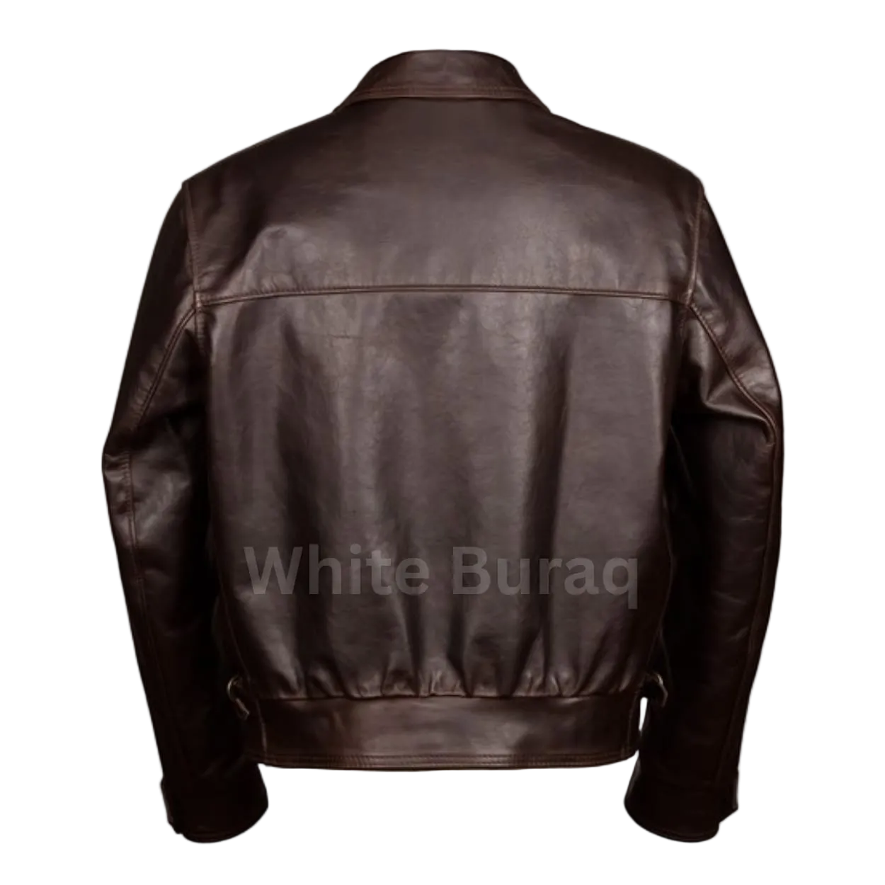 Brown leather jacket