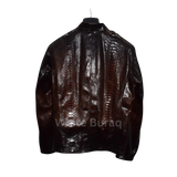 Brown Genuine Python Leather