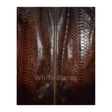 Brown Genuine Python Leather