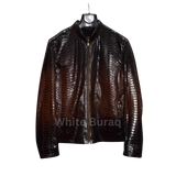 Brown Genuine Python Leather