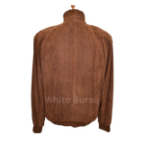 Brown textured jacket on a mannequin