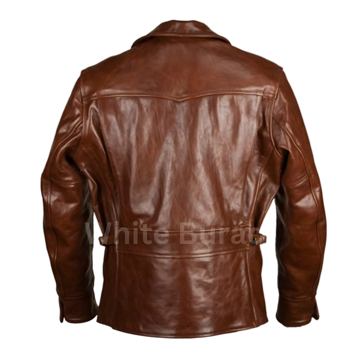 Brown leather jacket