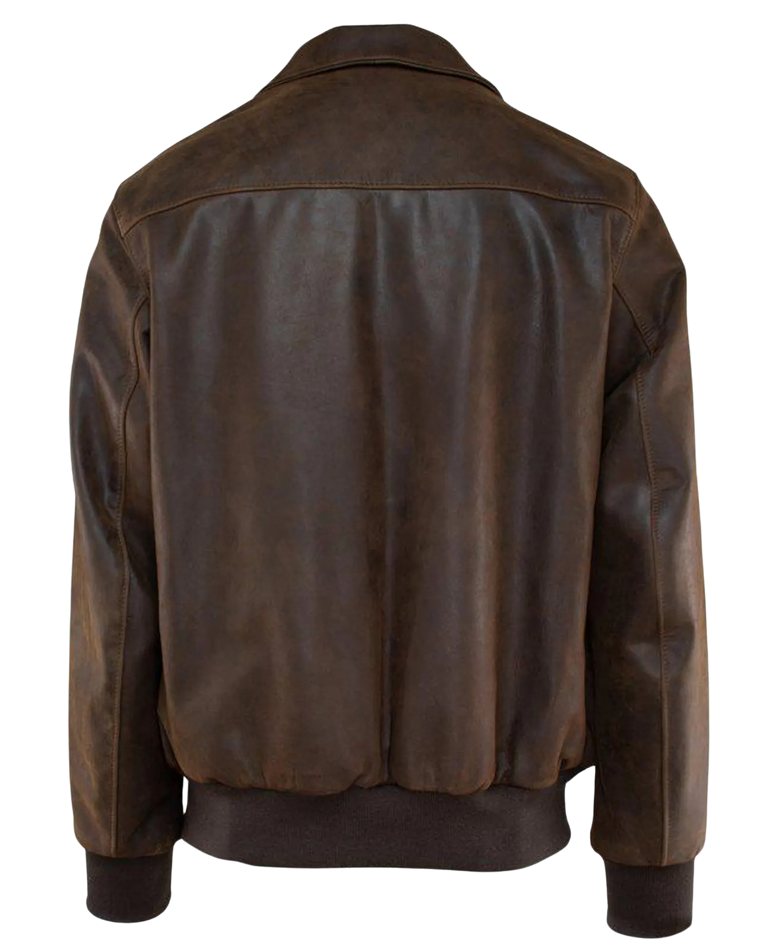 Brown leather jacket