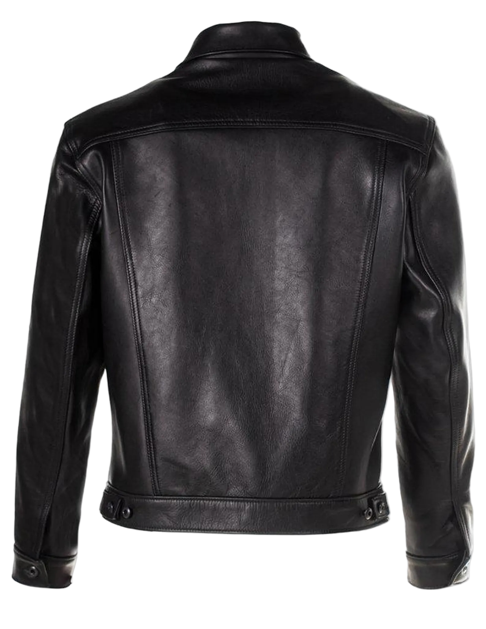 Black leather jacket