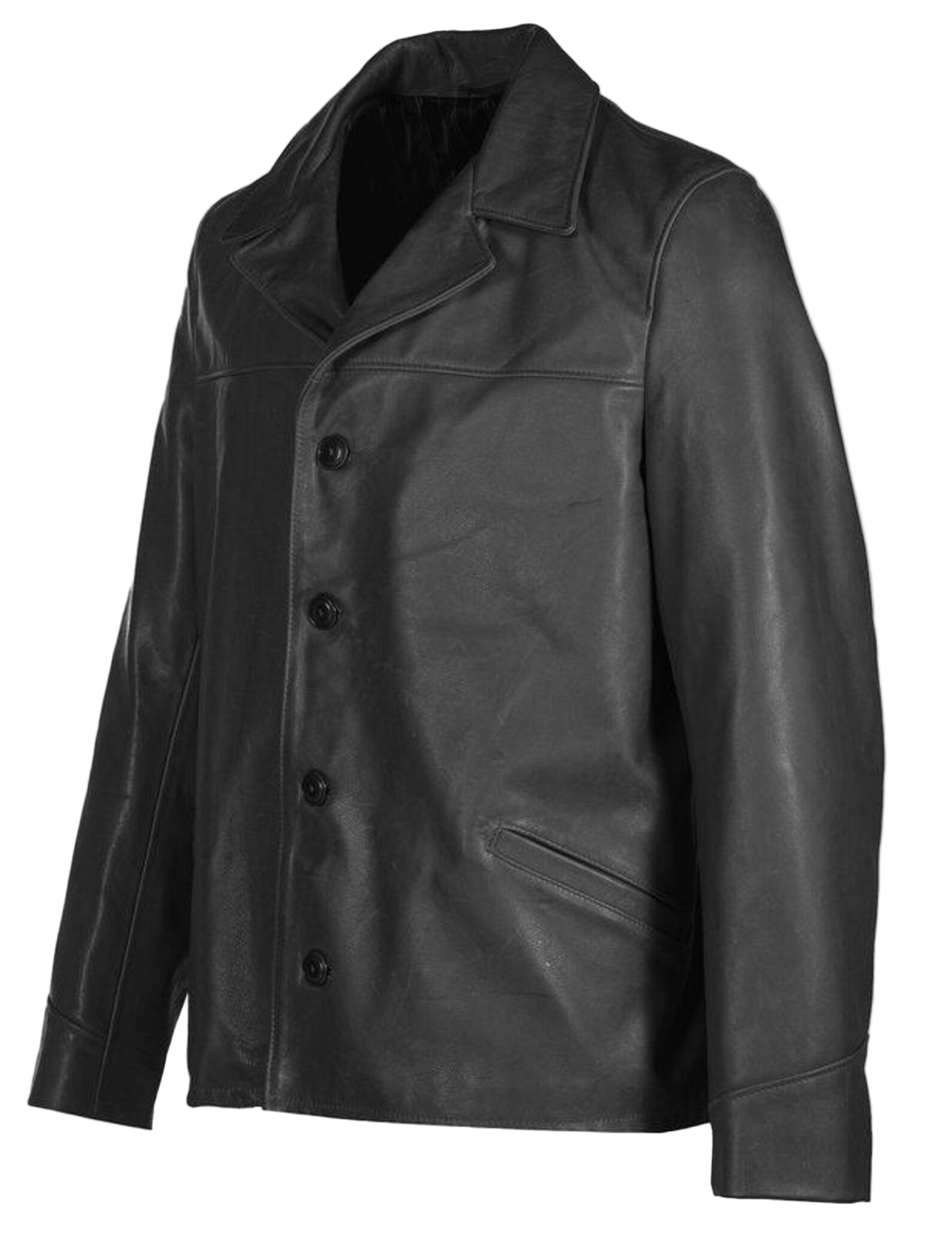 Black leather jacket