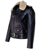 Black leather jacket