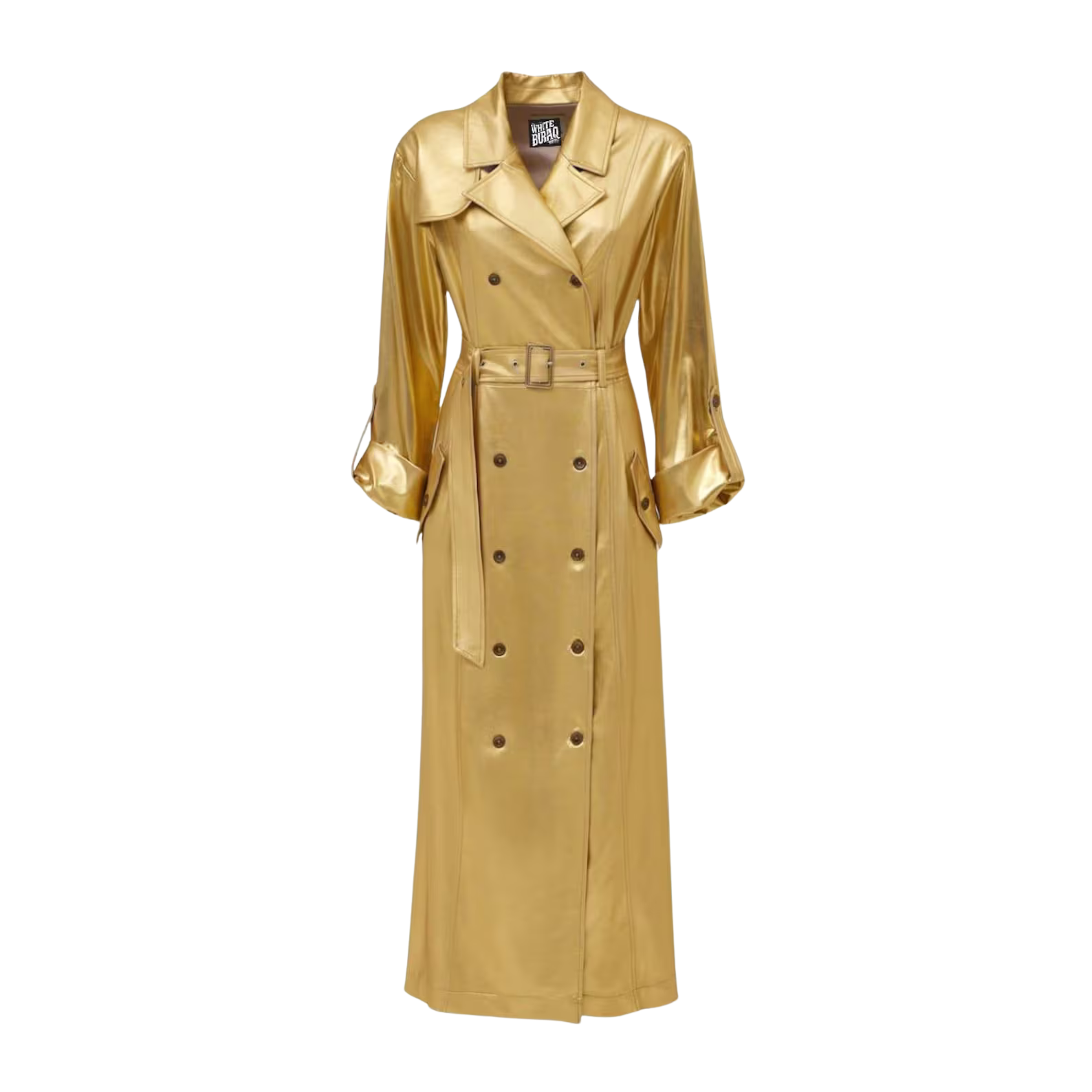 Gold trench coat