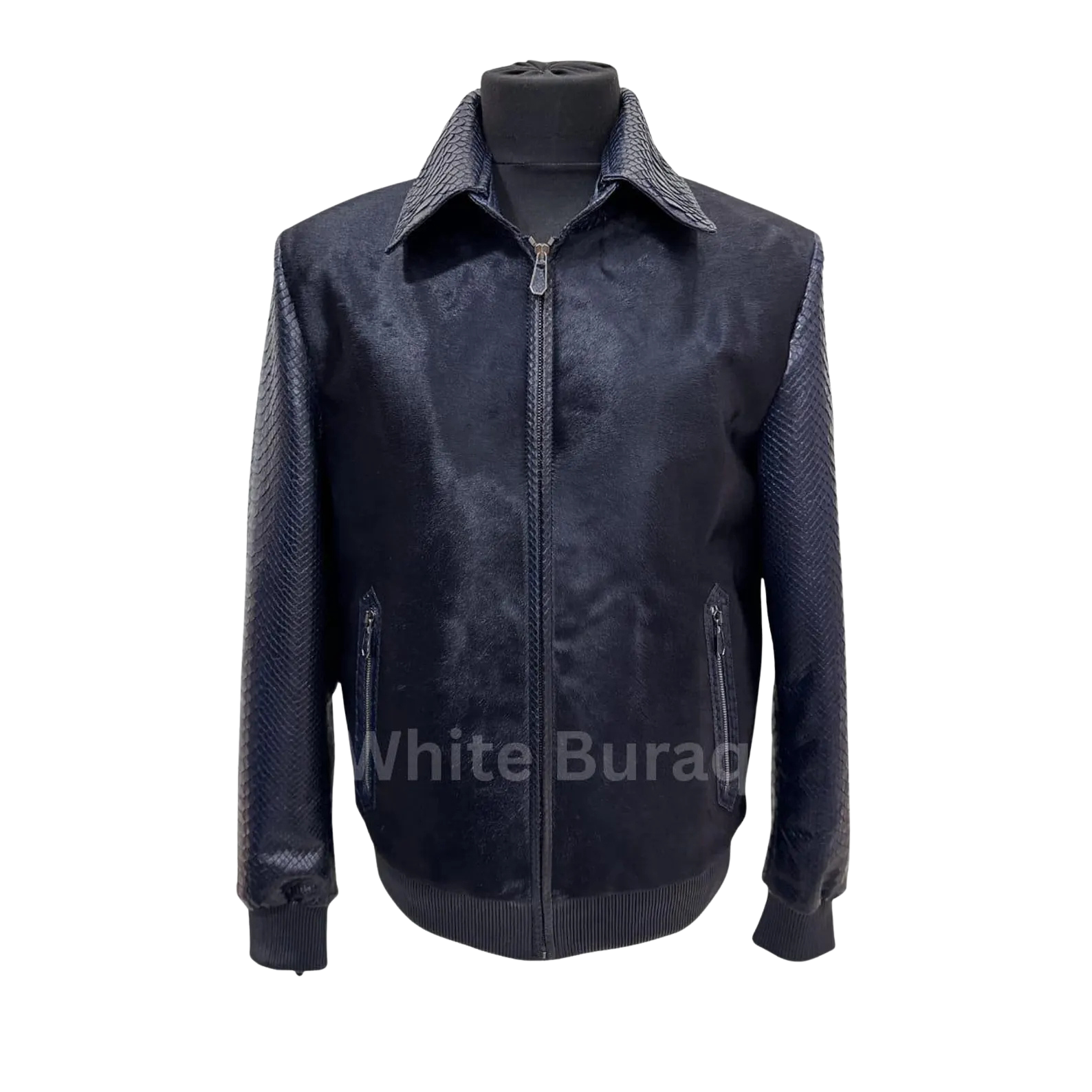 Black jacket on a mannequin