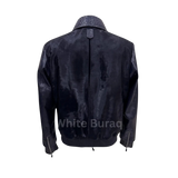Navy Blue leather jacket