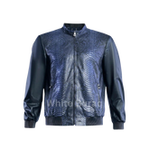 Blue patterned jacket