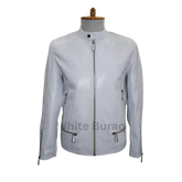 White Genuine Python Leather