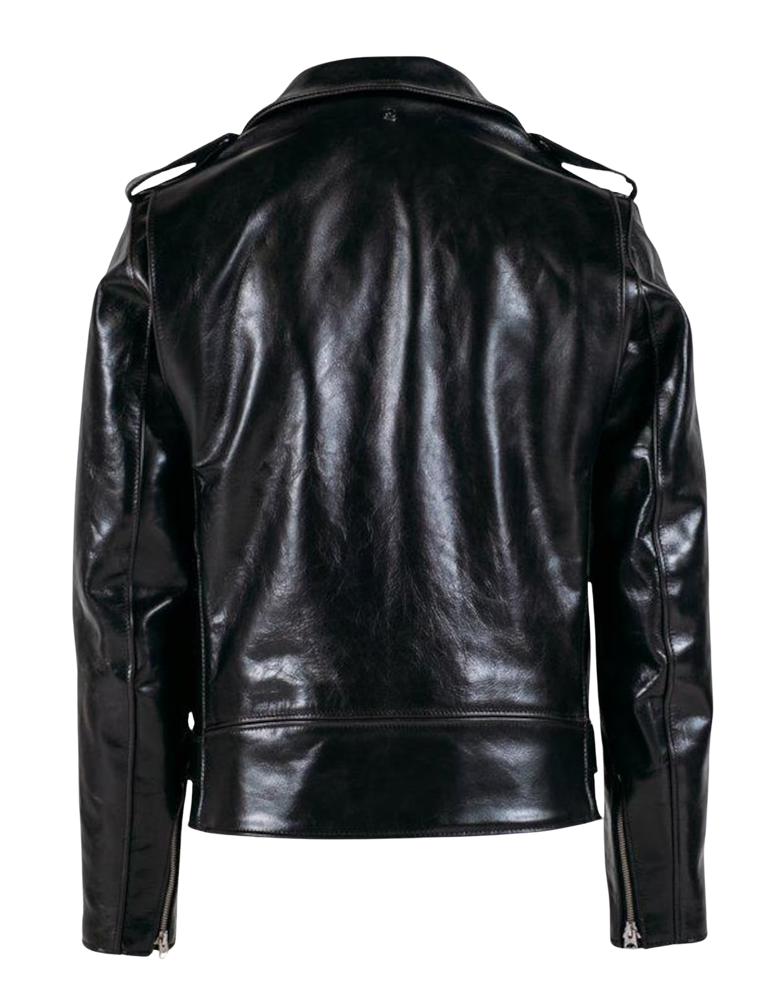 Black leather jacket