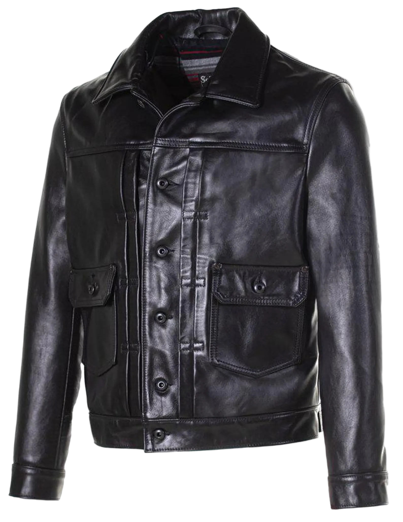Black leather jacket