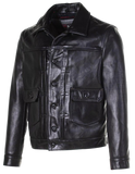 Black leather jacket