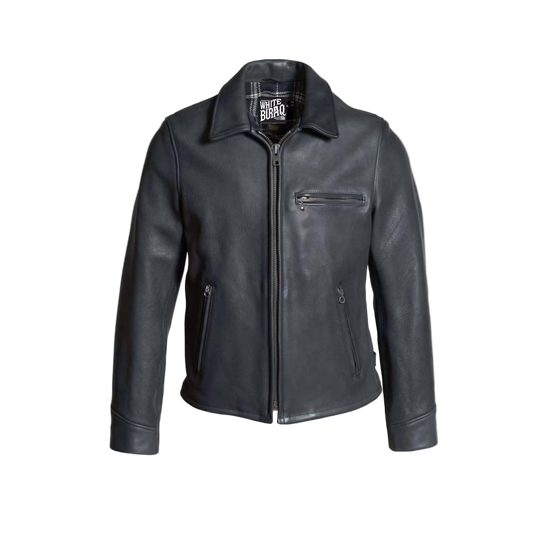 Black leather jacket