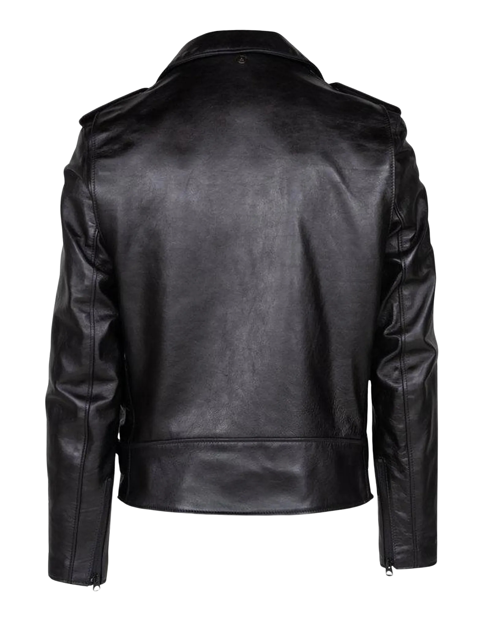 Black leather jacket
