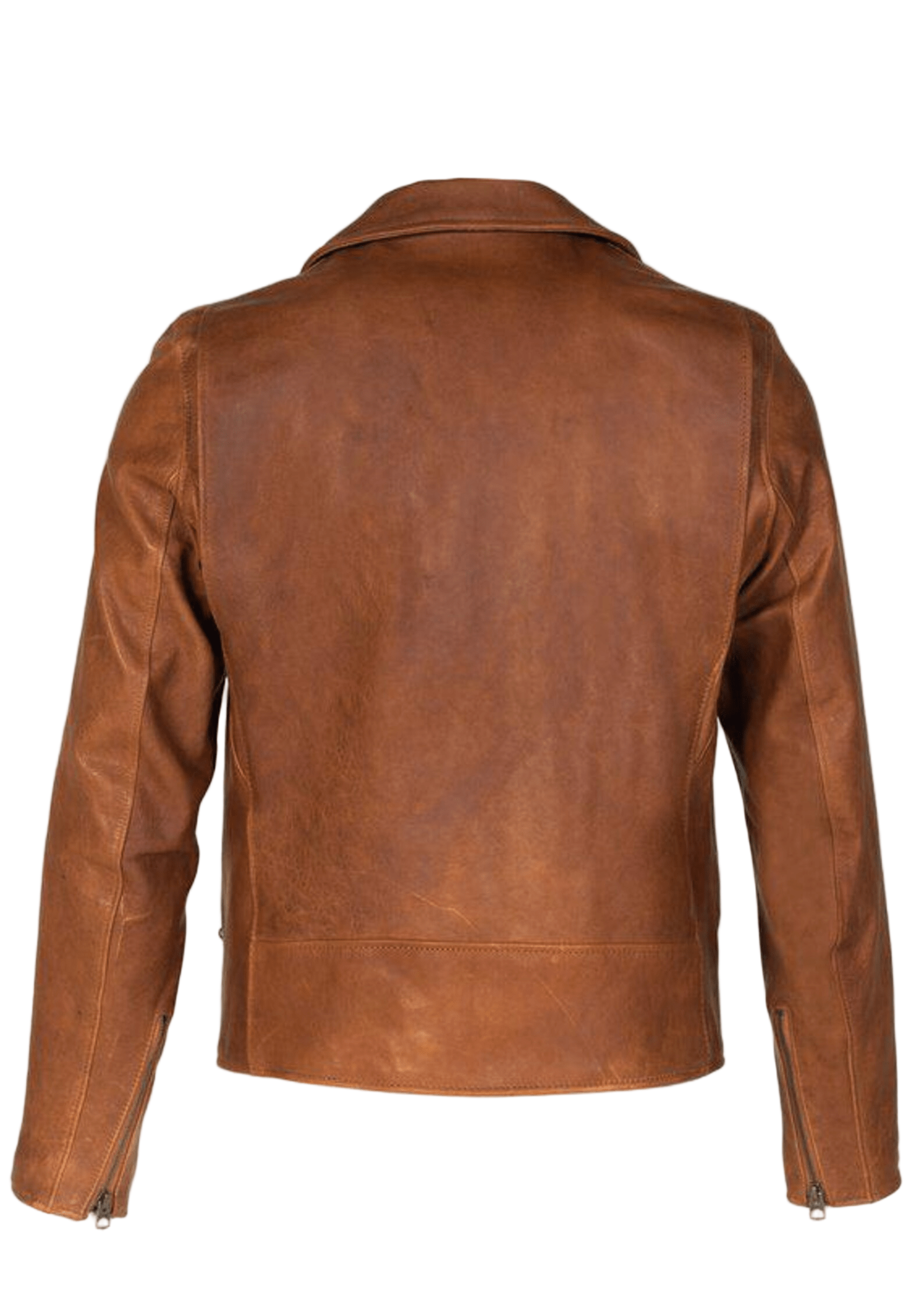 Brown leather jacket