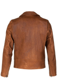 Brown leather jacket