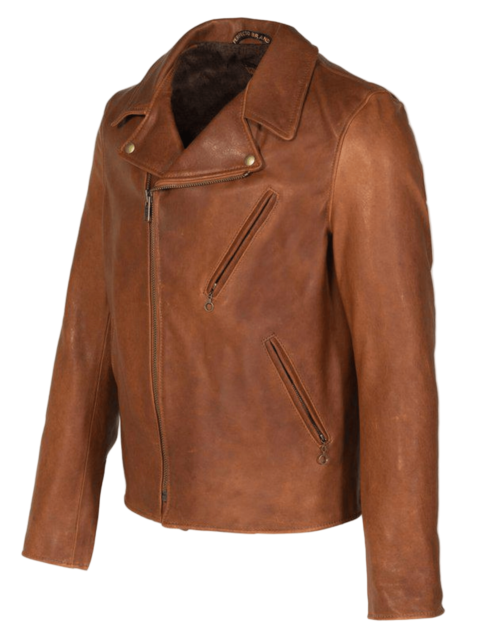 Brown leather jacket