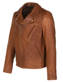 Brown leather jacket