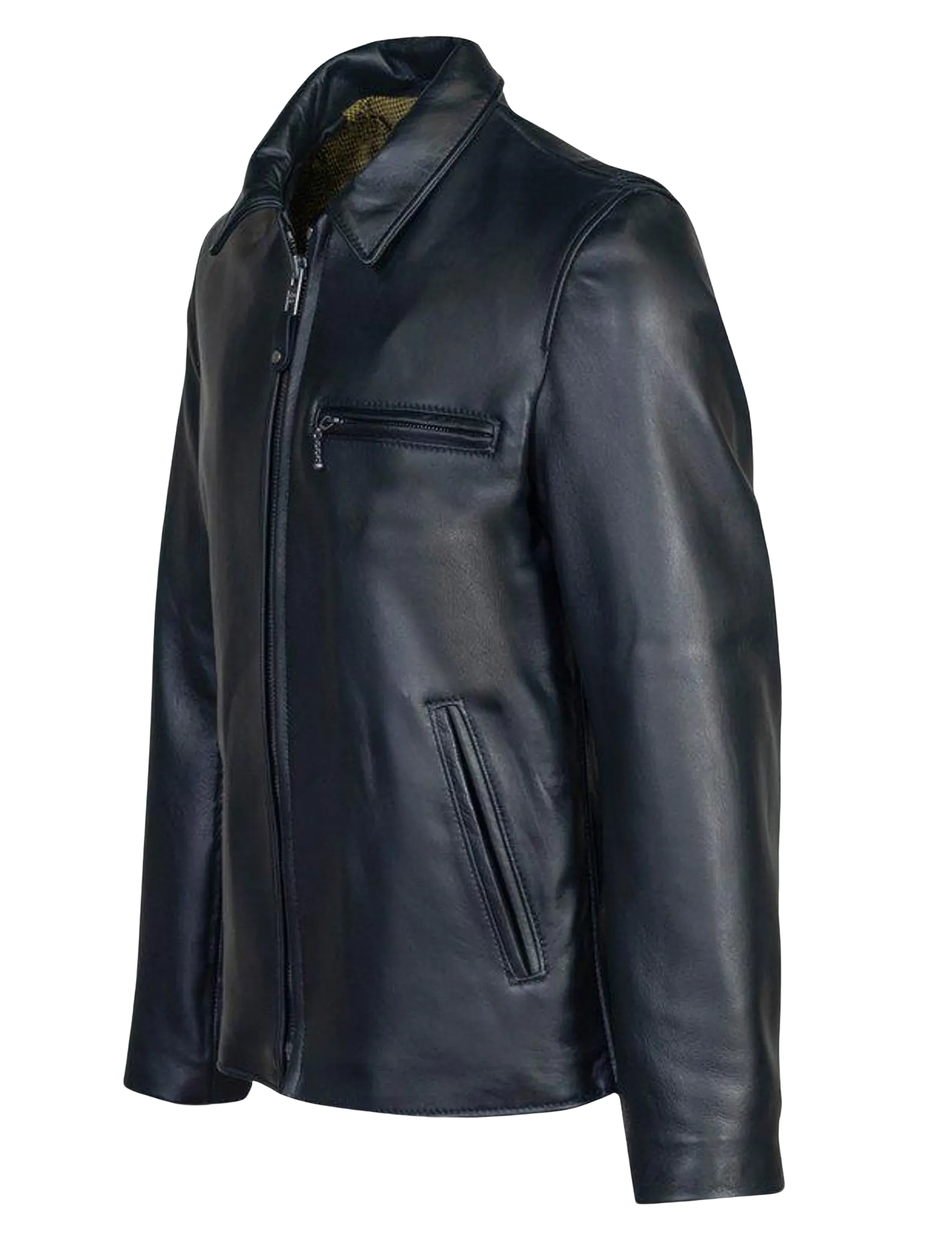 Black leather jacket