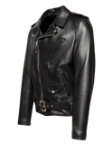 Black leather jacket