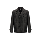 Black leather jacket