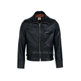 Black Leather Biker Jacket
