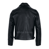 Black Leather Biker Jacket
