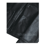 Black Leather Biker Jacket