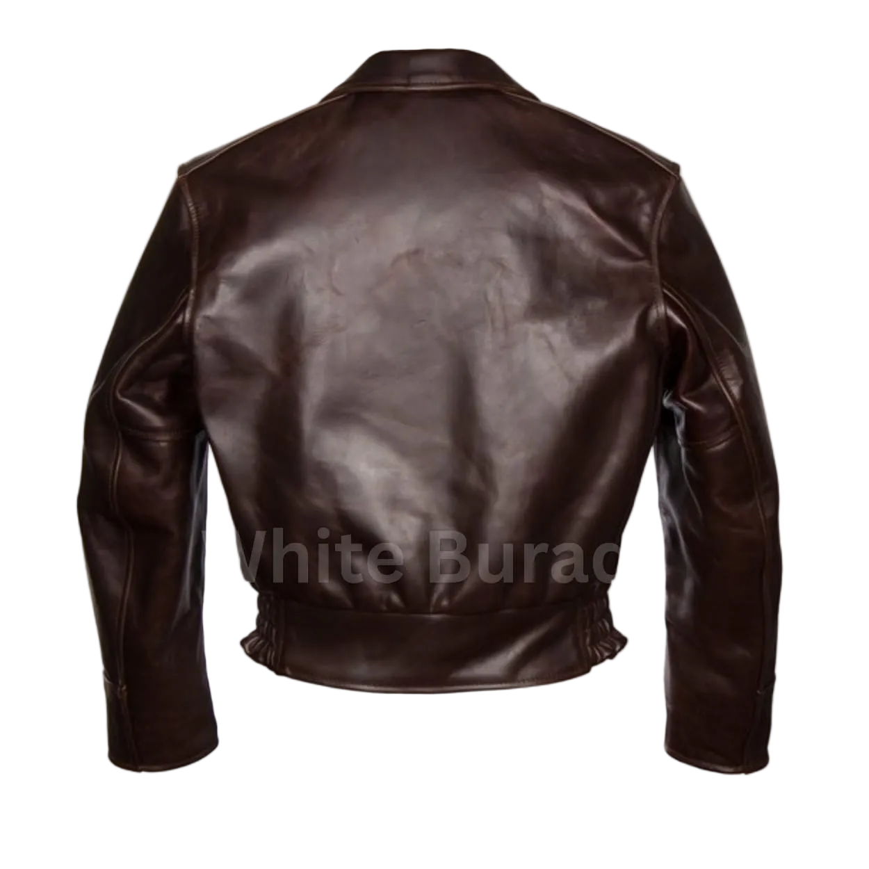 Brown leather jacket