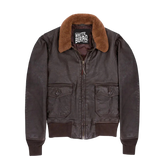 Brown jacket with brown fur collar