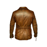 Brown leather jacket
