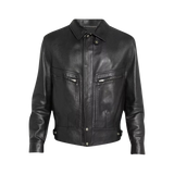 Black leather jacket