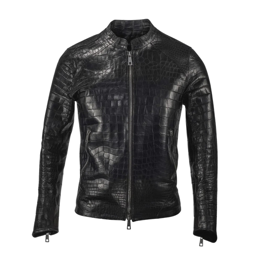 Crocodile Premium Full Genuine Alligator Belly Jacket