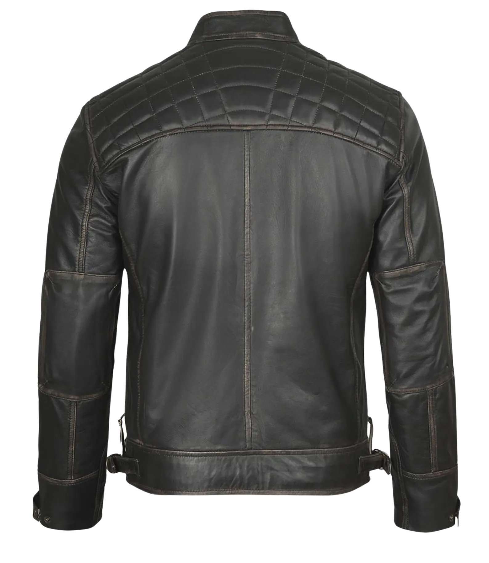 Black leather jacket